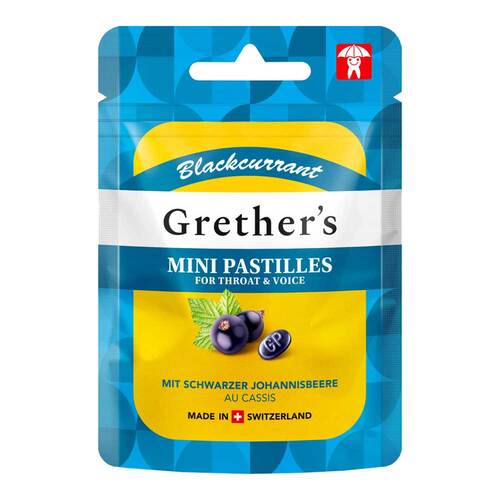 Grethers Blackcurrant zuckerfrei Past.Mini Beutel - 1