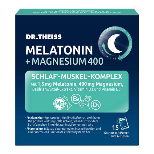 Dr. Theiss Melatonin + Magnesium 400 Schlaf-Komplex Pulver - 1