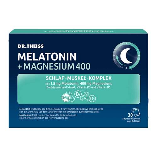 Dr. Theiss Melatonin + Magnesium 400 Schlaf-Komplex Pulver - 1