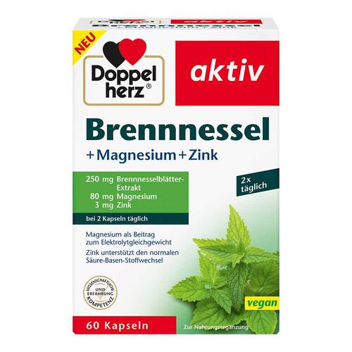 Doppelherz Brennnessel + Magnesium + Zink Kapseln - 1