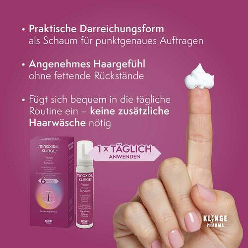 Minoxidil Klinge Frauen 50 mg / g Schaum - 2