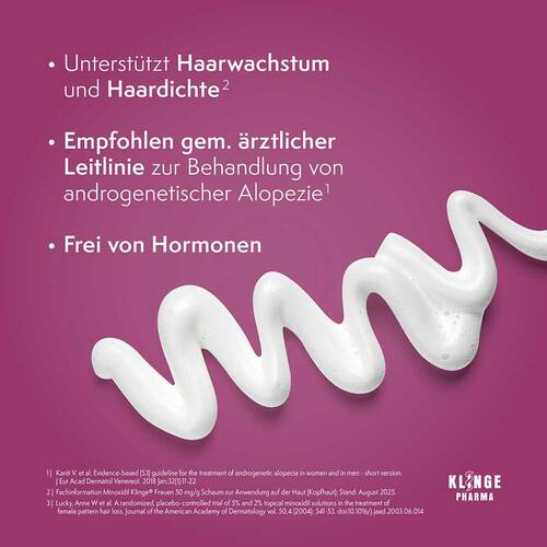 Minoxidil Klinge Frauen 50 mg / g Schaum - 3