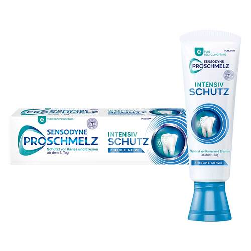 Sensodyne Proschmelz Intensivschutz frische Minze Zahnpasta - 1