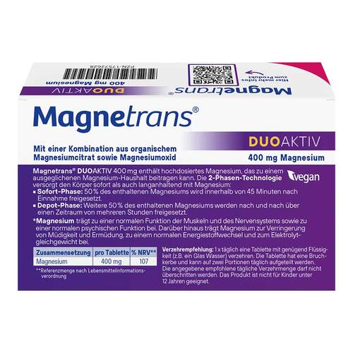 Magnetrans duo-aktiv 400 mg Tabletten - 2