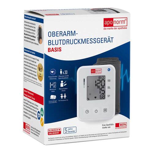 Aponorm Blutdruckmessger&auml;t Basis Oberarm - 1