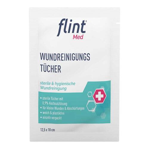 Flint Med Wundreinigungst&uuml;cher steril 12,5x18 cm - 2