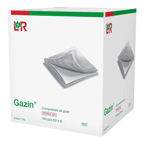 Gazin Mullkomp.10x20 cm steril 8fach - 1
