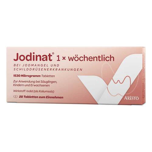 Jodinat 1x w&ouml;chentlich 1530 Mikrogramm Tabletten - 1