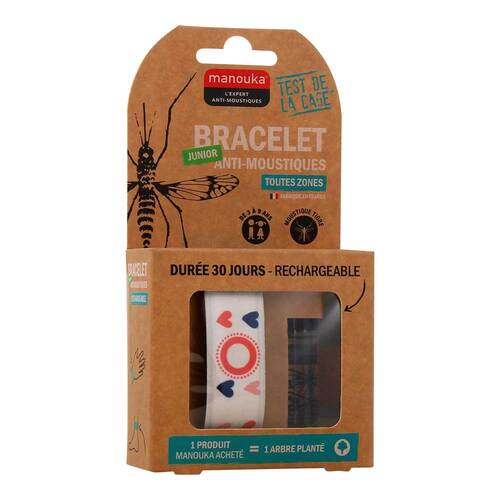 Manouka M&uuml;ckenschutz Armband Junior Herzen - 1