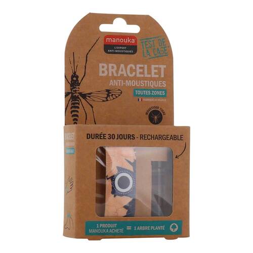 Manouka M&uuml;ckenschutz Armband Erwachsene Pflanzen - 1