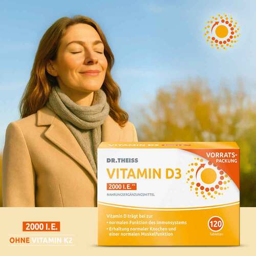 Dr. Theiss Vitamin D3 Tabletten 2000 I.E. - 2