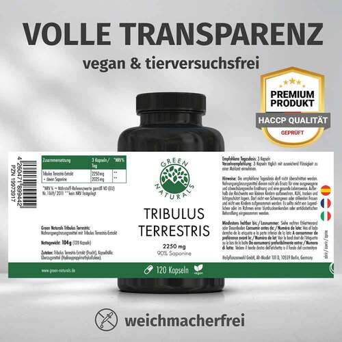 Green Naturals Tribulus Terrestris 2250 mg veg.Kps - 4