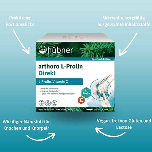 H&uuml;bner arthoro L-Prolin Direkt Pulver - 3