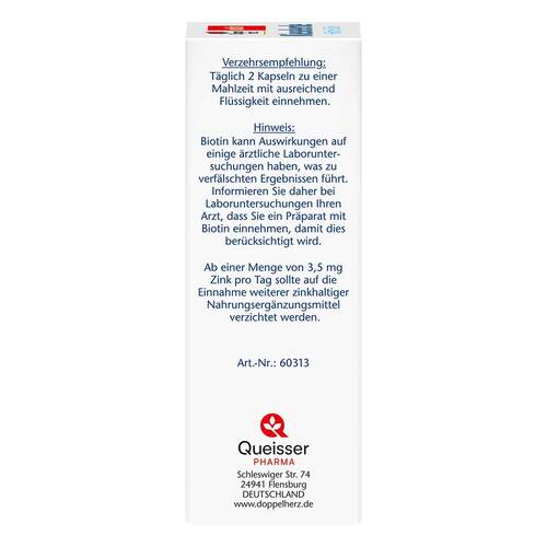 Doppelherz Kieselerde + Biotin + Zink Kapseln - 3