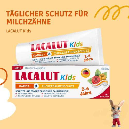 Lacalut Kids Karies &amp; Zuckers&auml;urenschutz 2 - 6 Jahre - 6