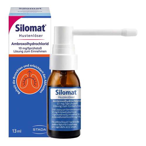 Silomat Hustenl&ouml;ser Ambroxol 10mg / Spr&uuml;.L&ouml;sung zum Einnehmen  - 1
