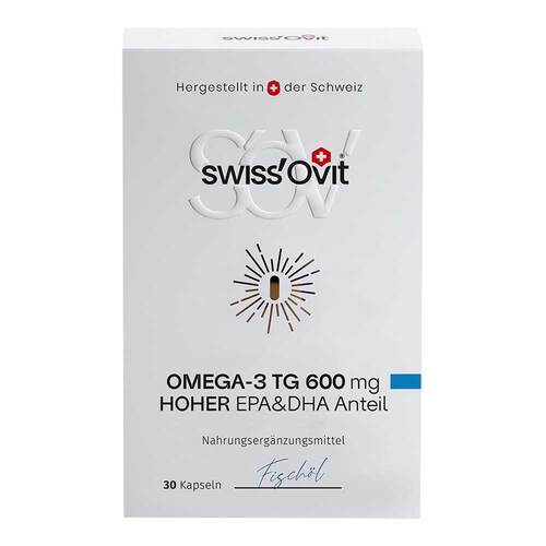 Swissovit Omega-3 TG 600 mg Fisch&ouml;l EPA + DHA Kapseln  - 1