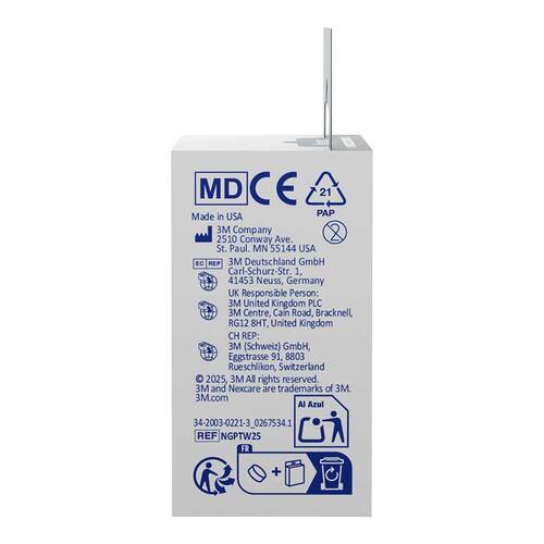 Nexcare Gentle Paper Tape 2,5 cmx5 m wei&szlig; Rolle - 5