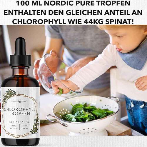 Chlorophyll-Tropfen aus Alfalfa Nordic Pure - 5