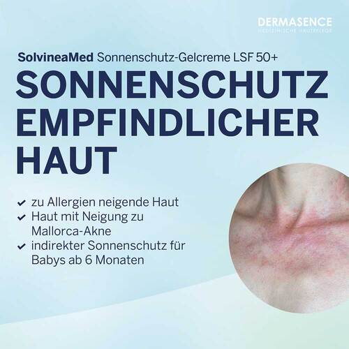 Dermasence SolvineaMed Sonnenschutz-Gelcreme LSF 50+ - 4