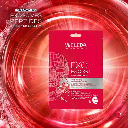 Weleda Exo Boost Firm &amp; Lift Tuchmaske Granatapfel - 6