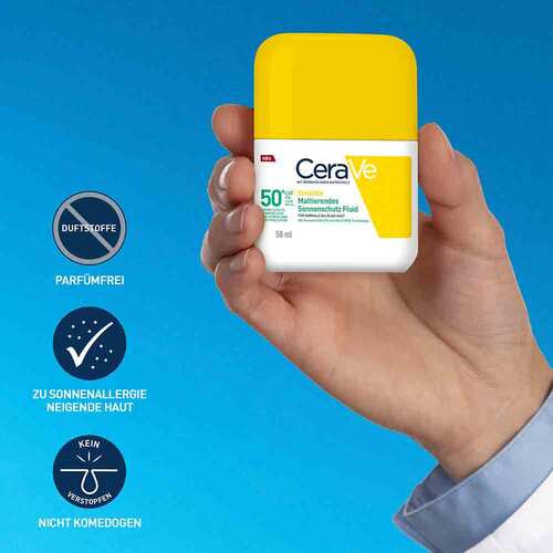 Cerave Sonnenschutz Fluid Invisi.mattier.SPF 50 +  - 5