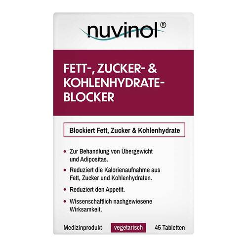 Nuvinol Fett- &amp; Zucker- &amp; Kohlenhydrateblock.Tabletten  - 1