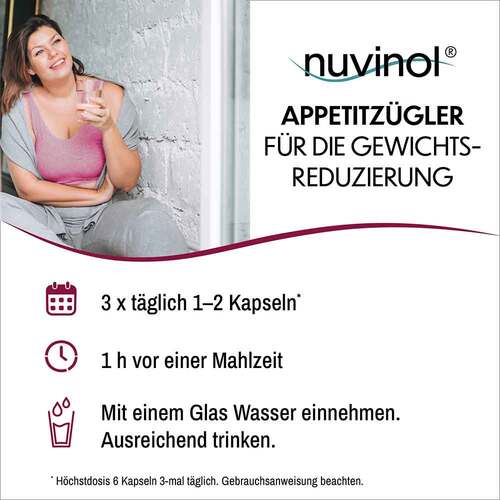 Nuvinol Appetitz&uuml;gler f&uuml;r die Gewichtsreduzier.Kapseln  - 5