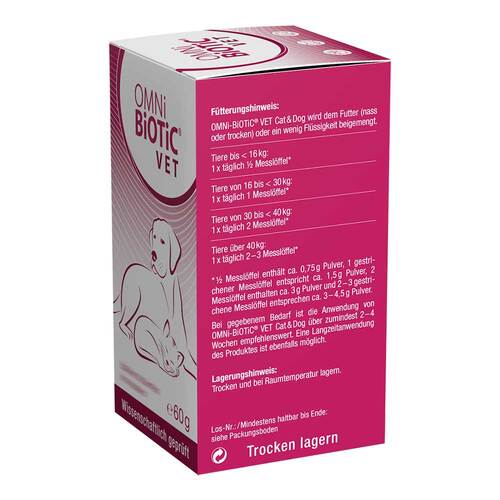Omni Biotic Vet Erg.Futterm.Pulver f&uuml;r Hunde / Katzen - 3