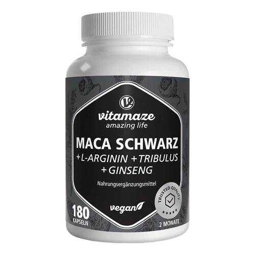 Maca Schwarz + Tribulus + Ginseng Komplex Kapseln - 1