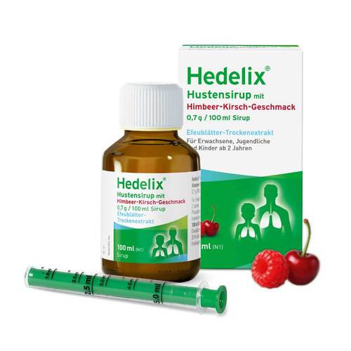 Hedelix Hustensirup mit Himbeer-Kirsch-Geschmack - 2