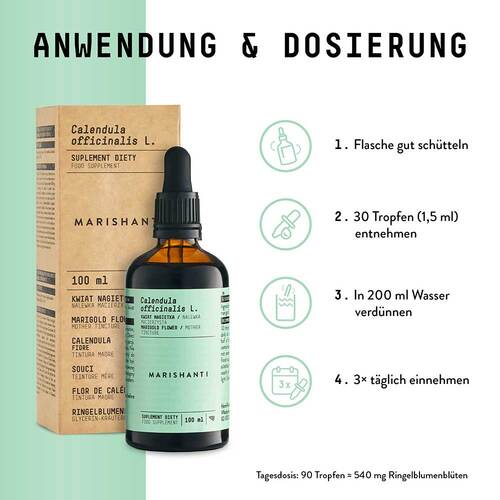 Ringelblume Extrakt Kr&auml;uter Tropfen alkoholfrei - 3