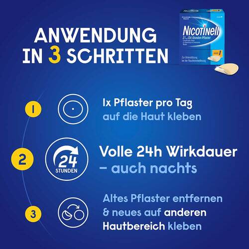 NICOTINELL 14 mg / 24-Stunden- Nikotinpflaster, Pflasterst&auml;rke Mittel (2) - 6