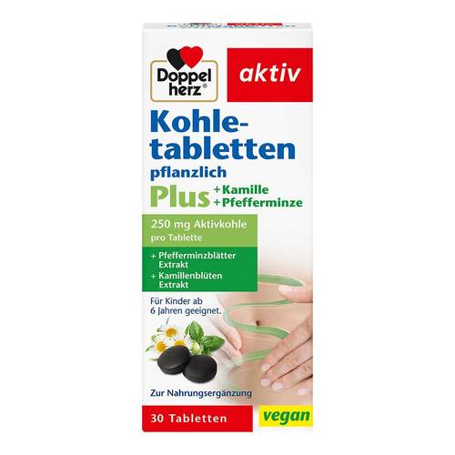 Doppelherz Kohletabletten + Kamille + Pfefferminze - 1