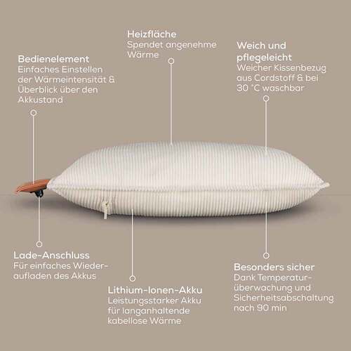 Beurer HK77 Heaty Akku-Heizkissen cashmere-cream - 5