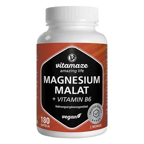 Magnesium-Malat 1800 mg + Vitamin B6 Kapseln - 1