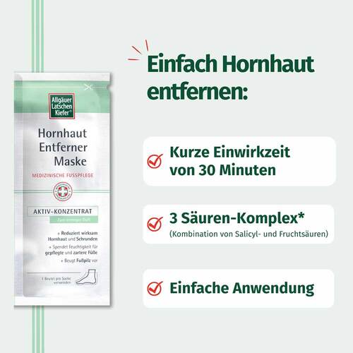 Allg&auml;uer Latschenkiefer Hornhaut Entferner Maske Cremig - 5