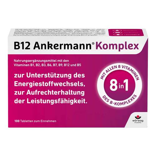 B12 Ankermann Komplex &uuml;berzogene Tabletten - 1