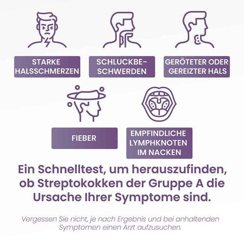 Streptatest Streptokokken A Schnelltest Rachen - 3