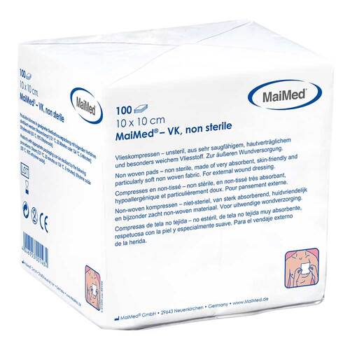 Vlieskompressen unsteril 10x10 cm Maimed - 1