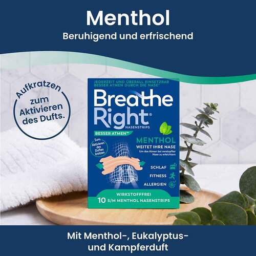 Breathe Right Besser Atmen Nasenpflaster Menthol - 7
