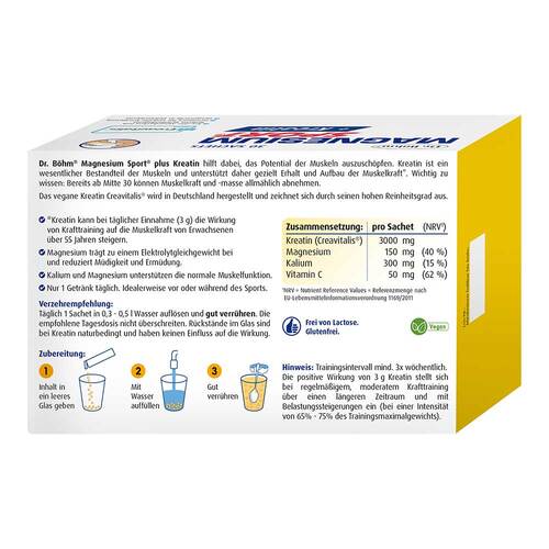 Dr. B&ouml;hm Magnesium Sport + Kreatin Granulat - 2