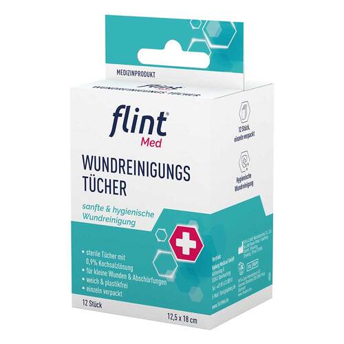 Flint Med Wundreinigungst&uuml;cher steril 12,5x18 cm - 1