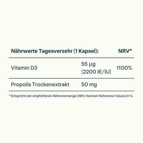Heybee Vitamin D3 2200 I.E. + Propolis Kapseln - 4