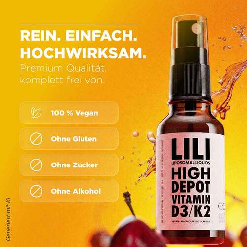 Vitamin D3 5000 I.E. K2 vegan liposomal Spray - 3