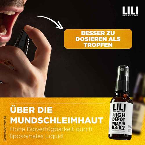 Vitamin D3 5000 I.E. K2 vegan liposomal Spray - 5