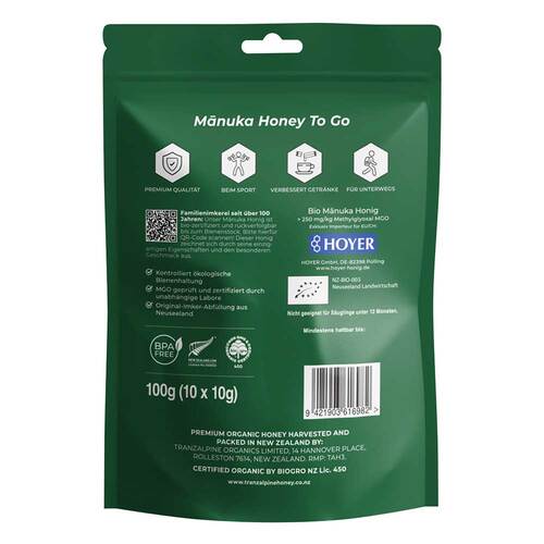 Hoyer Manuka Honig Sachets Mgo 250 +  - 2
