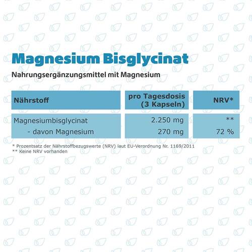 Magnesium Bisglycinat hochdosiert vegan Kapseln - 3