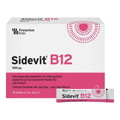 Sidevit B12 1000µg und Fols&auml;ure 400µg Granulat Sachets - 1