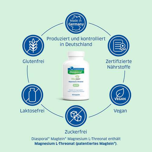 Magnesium Diasporal Magtein L-Threonat pure Kapseln  - 4